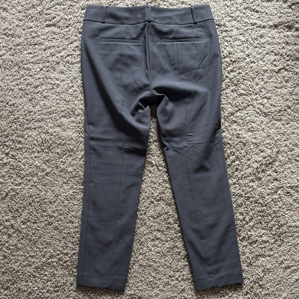 LOFT Marisa Slate Gray Tailored Straight-Leg Pants - Picture 14 of 14